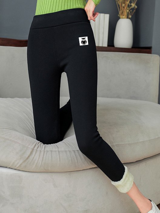 Lamb velvet warm Leggings Women thickening and velvet high waist Pants