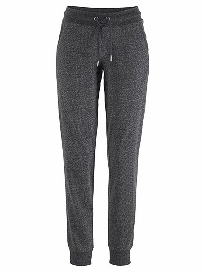 Simple Casual Dark Gray Sports Trousers