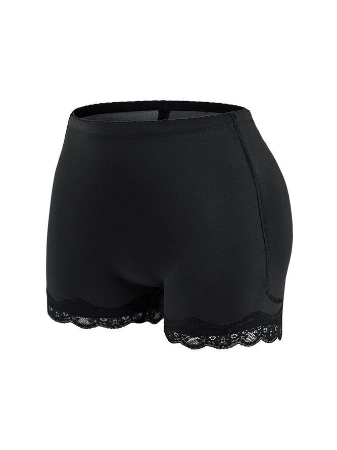 Lace Waist And Hip Bottoming Shorts
