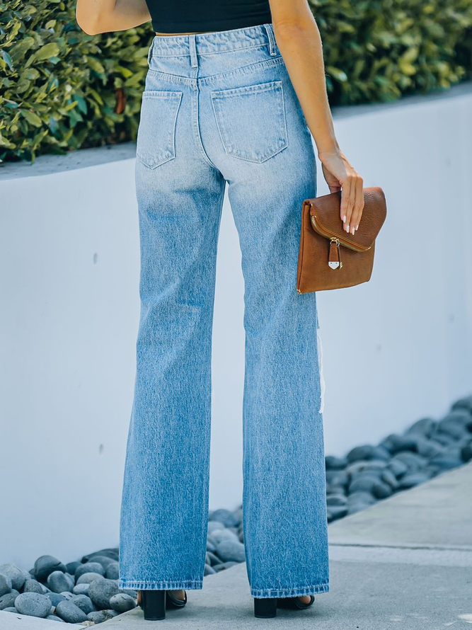 Fashion Plain Jeans