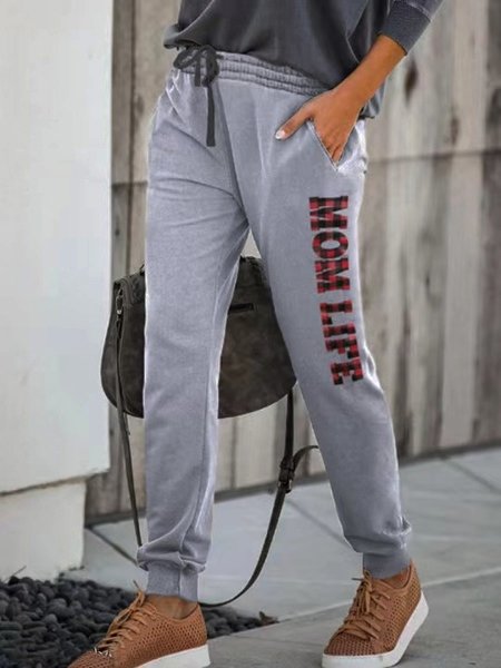 Letter Casual Pants