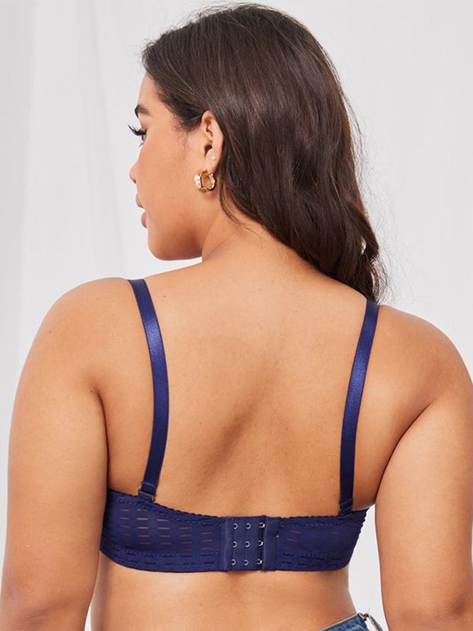 French Sexy Half Cup Plus Size Bra