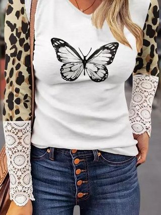Regular Fit Butterfly Shirts & Tops