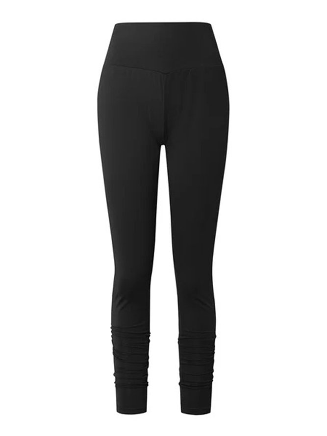 Solid Casual Pants