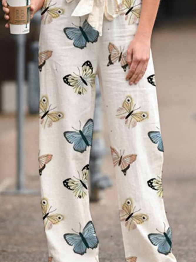 Butterfly Vintage Loosen Pants