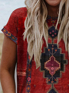 Loosen Tribal West Styles/Cows Shirts & Tops