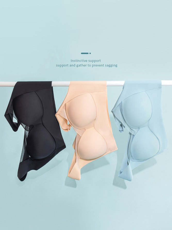 Sexy Gathering Fixed Cup Ice Silk No Trace No Steel Ring One-Piece Sleeping Underwear