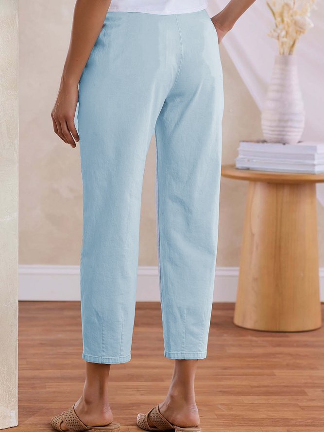 Cotton Casual Solid Pants