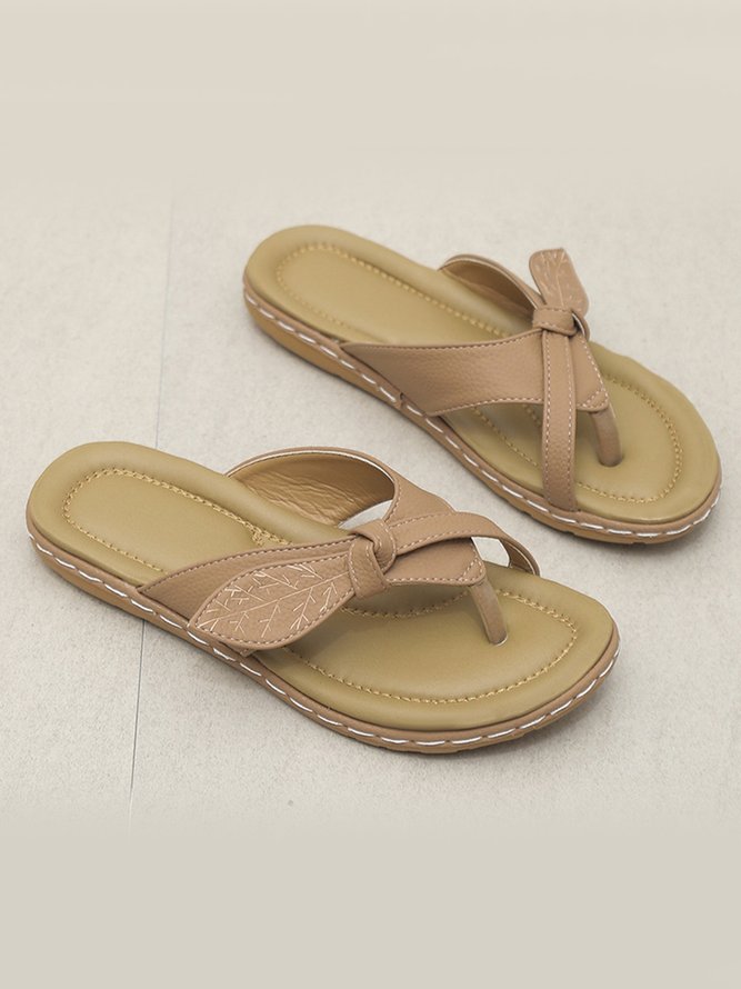 Beach Leaf Flip-Flops