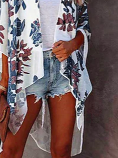 Vacation Loose Floral Coat