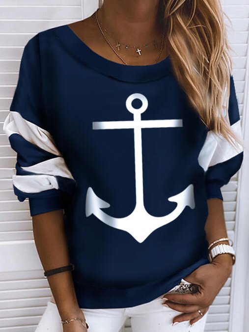 Casual Crew Neck Sweatshirt