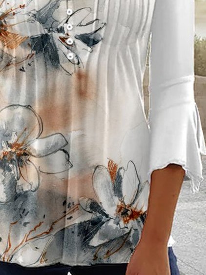 Floral Casual Regular Fit Top