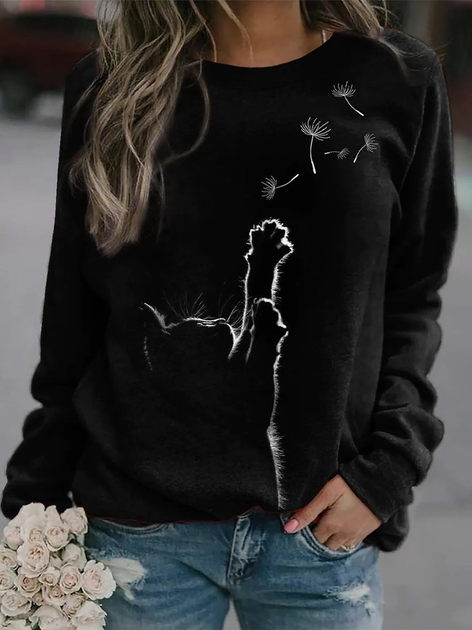 Casual Dandelion Loose Sweatshirt