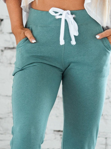Casual Plain Knitted Elastic Waist Pants