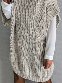 Plain Loose Knitting Dress