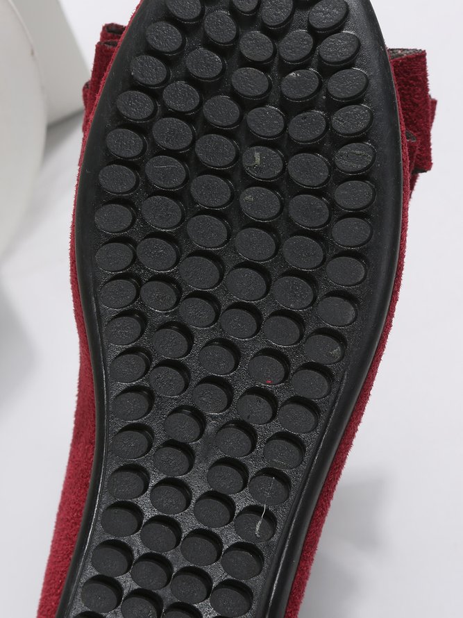 Bow Knot Anti-Suede Upper Flats