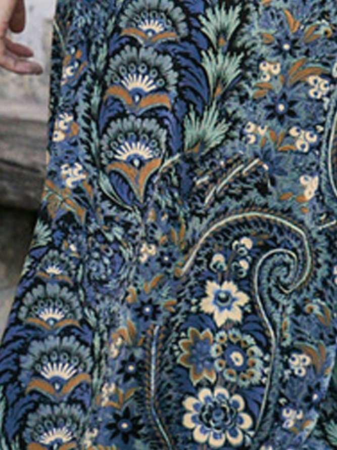 Paisley Vintage Flower Dress Plus Size