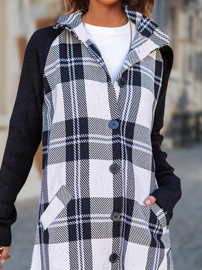 Geometric Casual Other Coat
