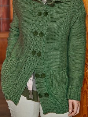 Wool/Knitting Casual Sweater Coat