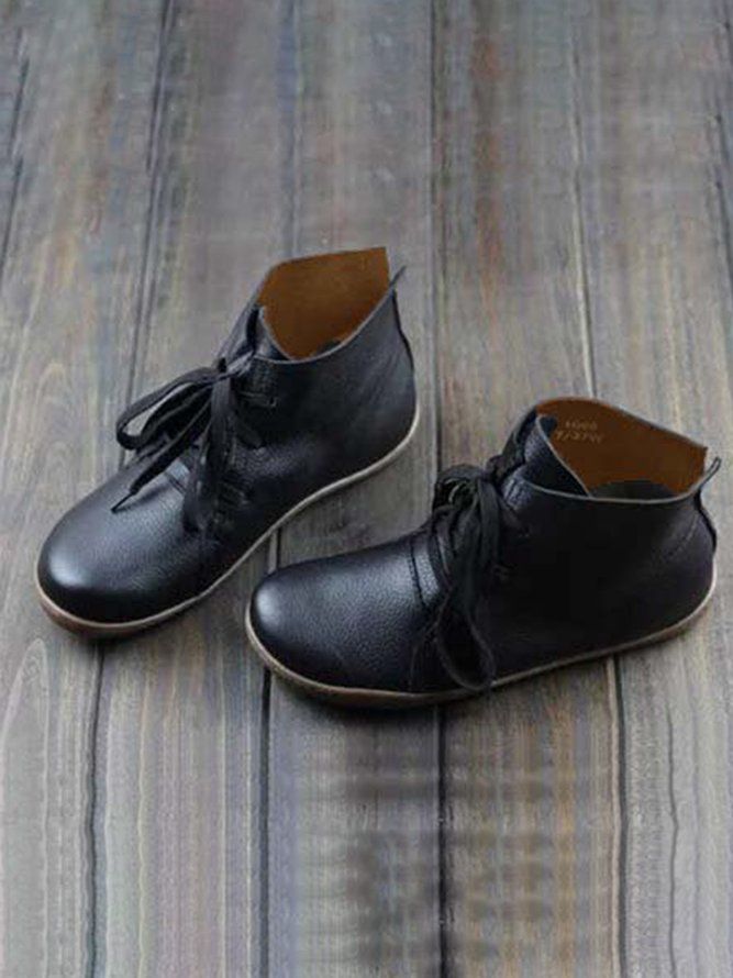 Lace-up Soft Casual Loafers