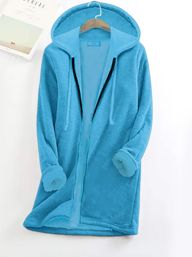 Casual Hooded Fleece Thermal Jacket