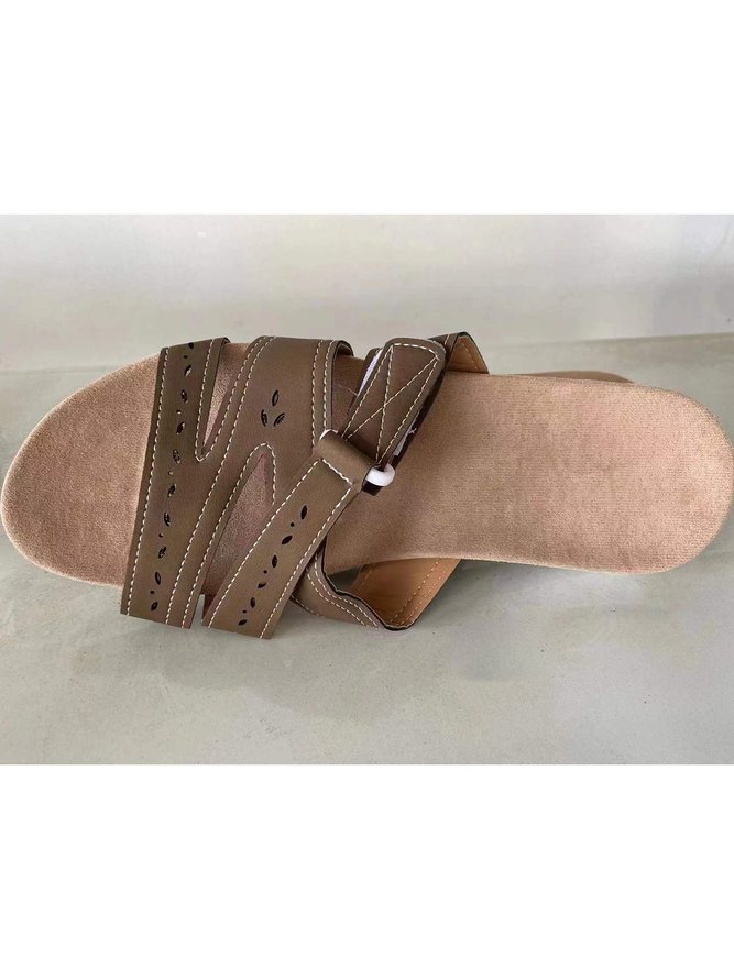 Leather Soft Footbed Orthopedic Arch-Support Slippers
