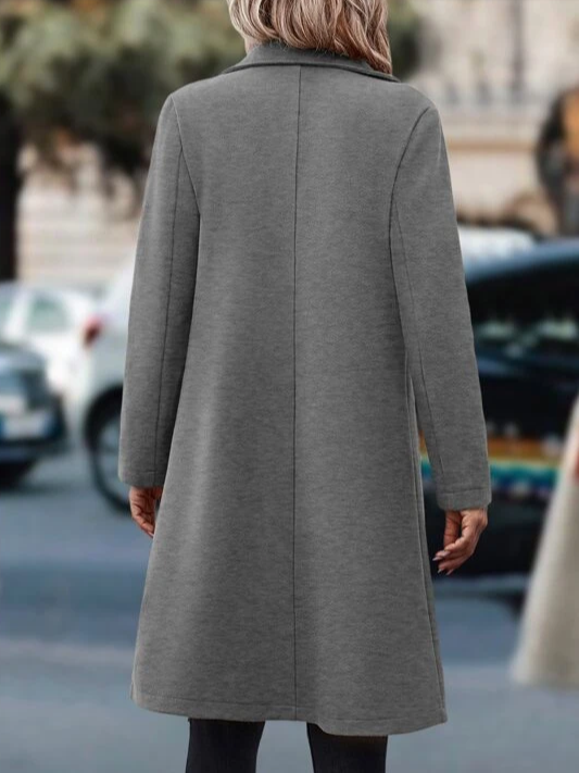 Loose Woolen Casual Shawl Collar Overcoat
