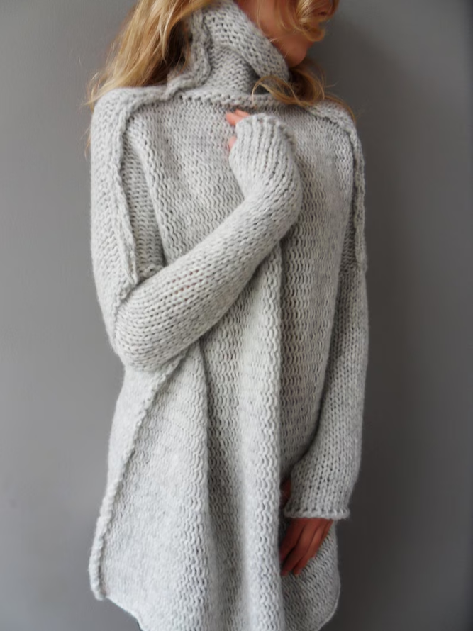 Wool/Knitting Loose Casual Dress