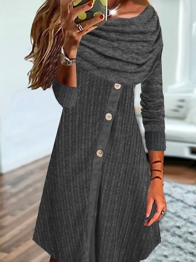 Loose Urban Asymmetrical Dress