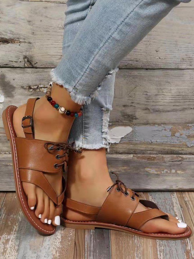 Vintage Flip Flop Roman Sandals