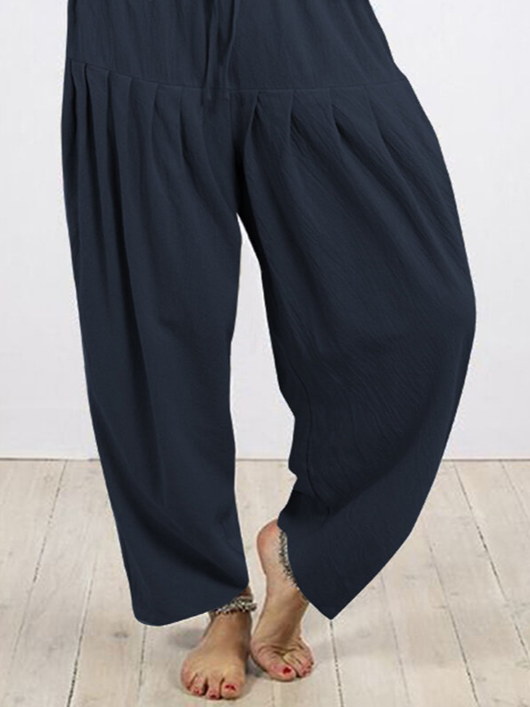 Casual Loose Plain Casual Pants