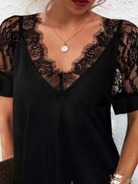 Lace Casual Loose Ethnic Dress