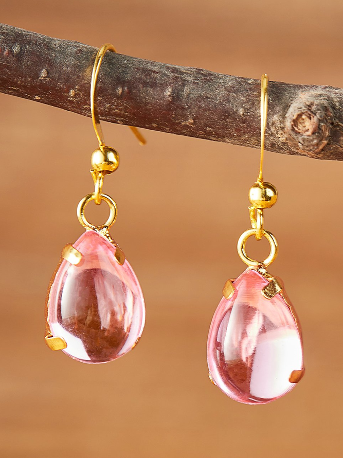 Casual Opal Moonstone Drop Earrings Everyday Versatile Jewelry