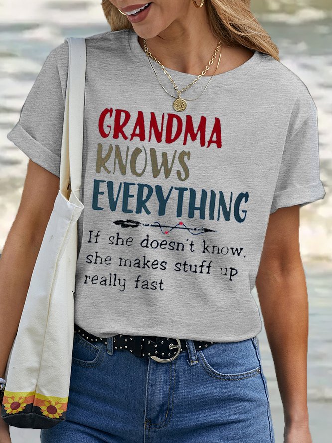 Grandma Knows Everything Women T-Shirt