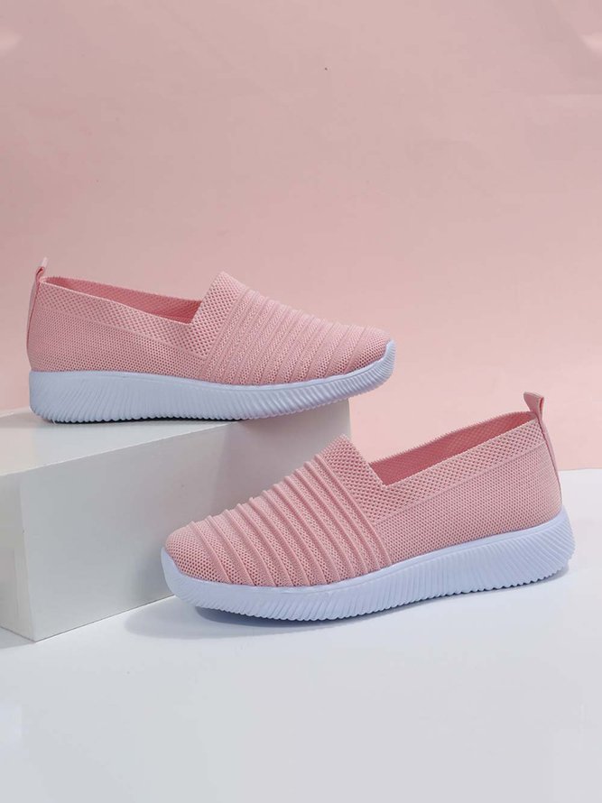 Plus Size Breathable Slip On Sports Sneakers