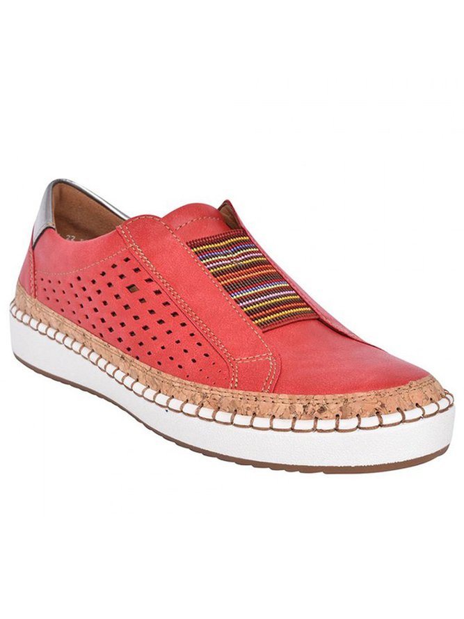Slide Hollow-Out Round Toe Casual Women Sneakers