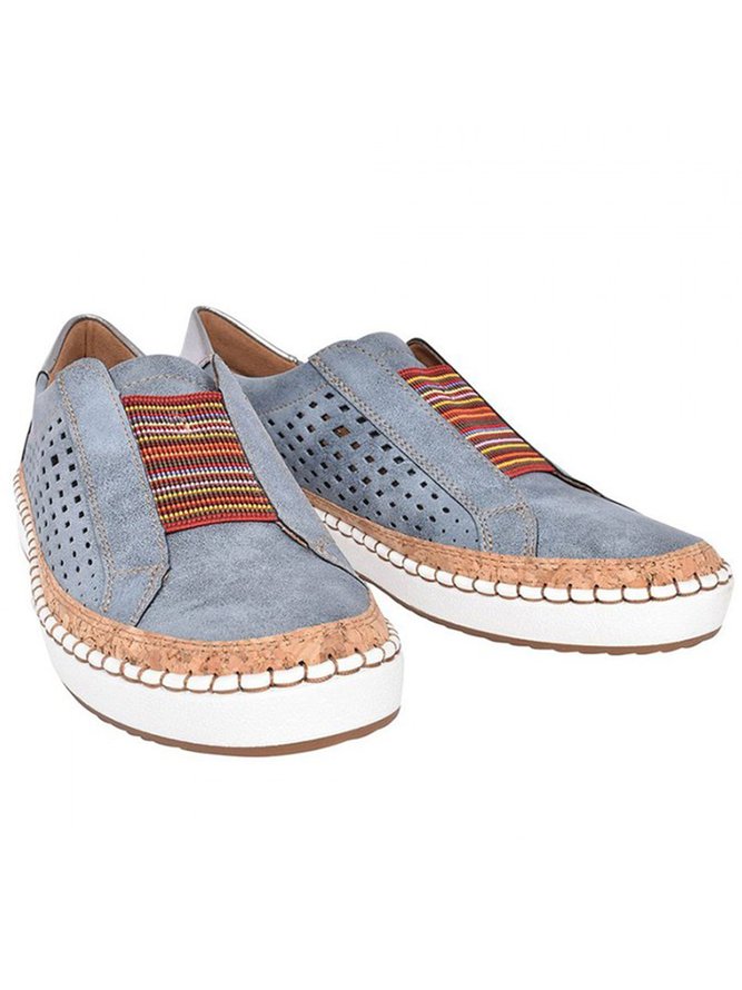 Slide Hollow-Out Round Toe Casual Women Sneakers