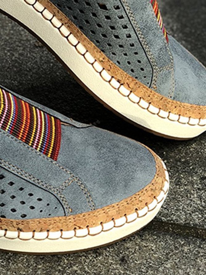 Slide Hollow-Out Round Toe Casual Women Sneakers
