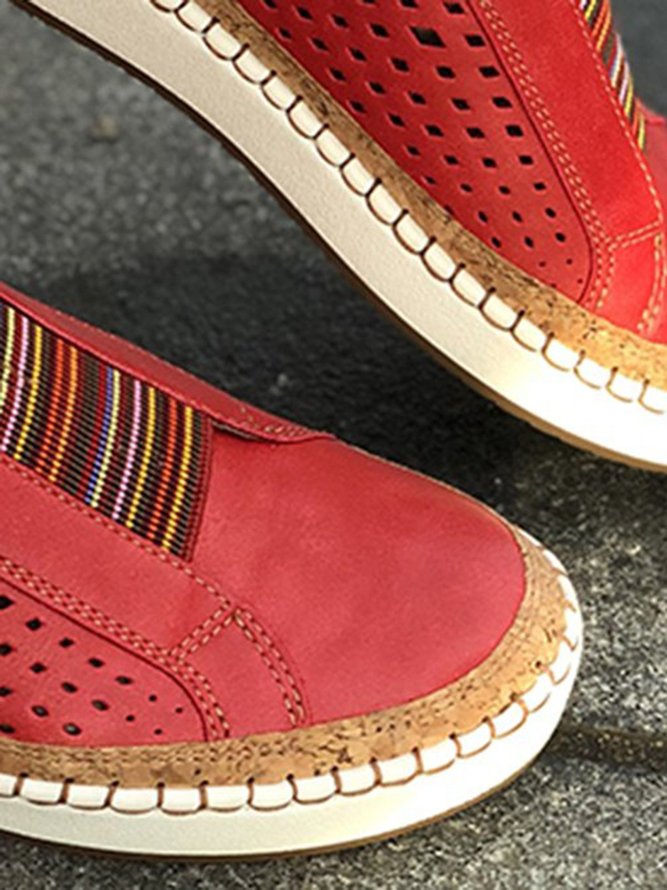 Slide Hollow-Out Round Toe Casual Women Sneakers