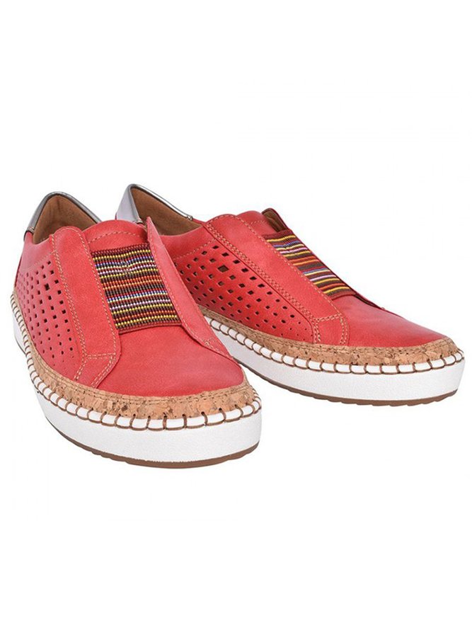 Slide Hollow-Out Round Toe Casual Women Sneakers