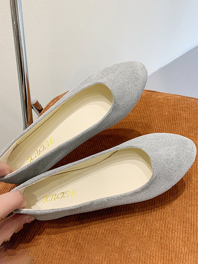 Multi-color Selection Velvet Simple Flat Shoes