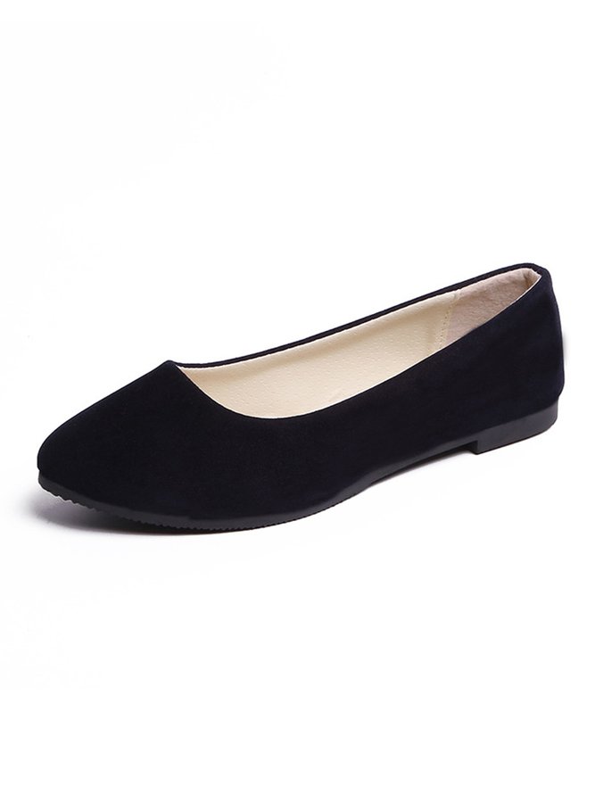 Multi-color Selection Velvet Simple Flat Shoes