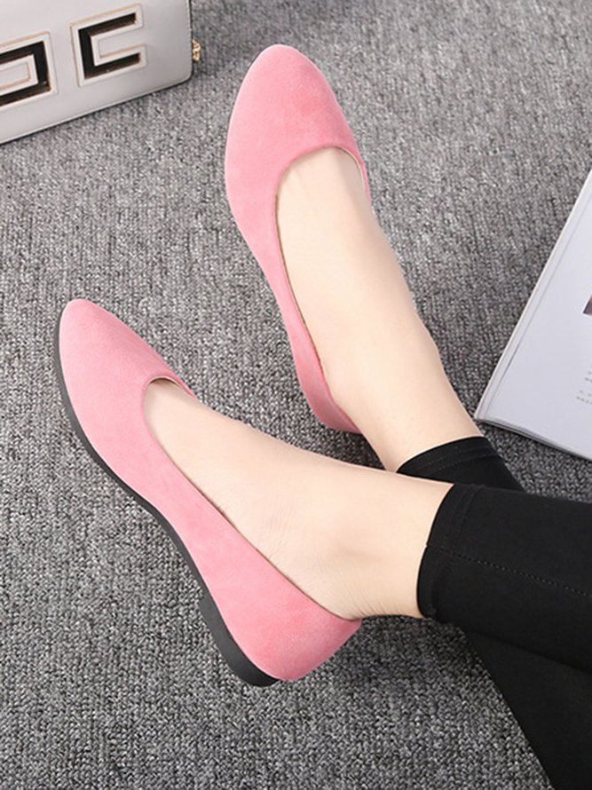 Multi-color Selection Velvet Simple Flat Shoes