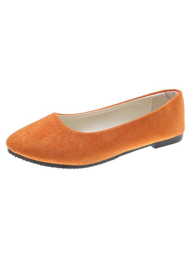 Multi-color Selection Velvet Simple Flat Shoes