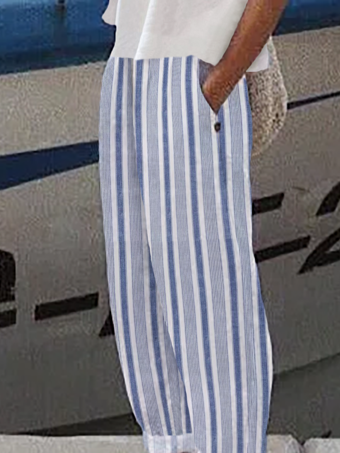 Casual Striped Pants