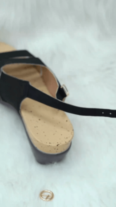 Knot Front Wedge Heel Espadrille Sandals
