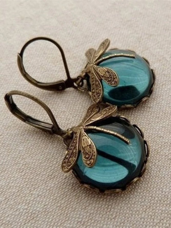 Women Dragonfly Dangle Earrings
