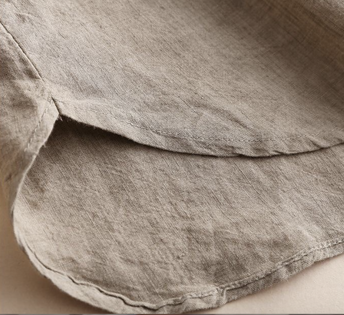 Plain Long Sleeve Casual Embroidery Notched Shirt