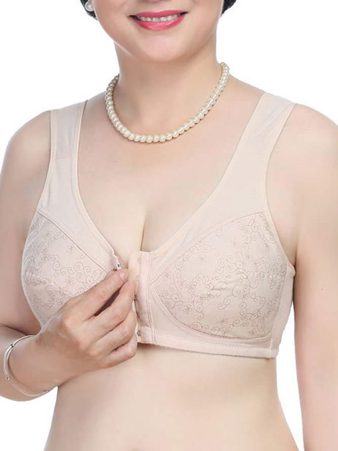 Casual Floral Cotton Bra & Bralette
