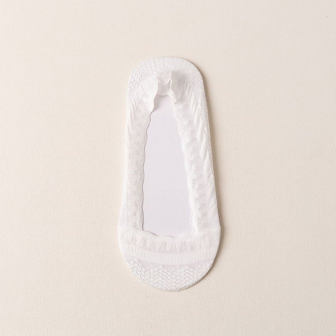 Casual Lace Invisible Crew Socks